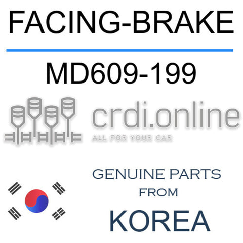 FACING-BRAKE [ORIGINAL] MD609-199 MD609199 MD609 199