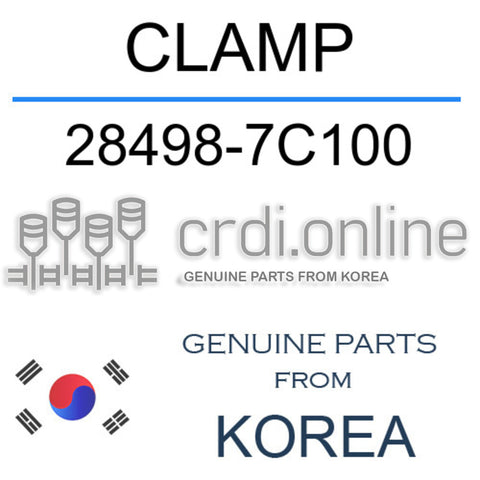 CLAMP [ORIGINAL] 28498-7C100 284987C100 28498 7C100