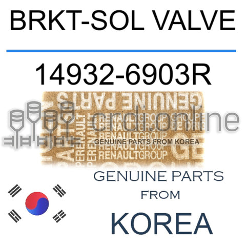 BRKT-SOL VALVE [ORIGINAL] 14932-6903R 149326903R 14932 6903R