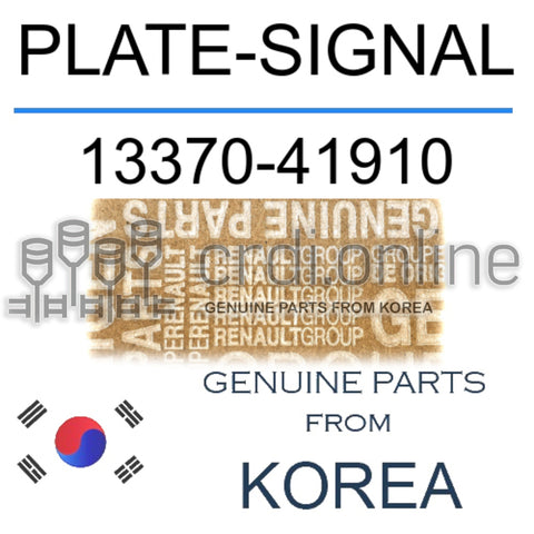 PLATE-SIGNAL [ORIGINAL] 13370-41910 1337041910 13370 41910