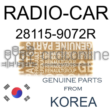 RADIO-CAR [ORIGINAL] 28115-9072R 281159072R 28115 9072R