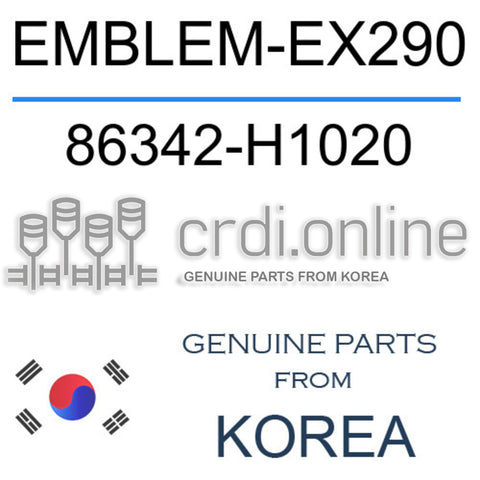 EMBLEM-EX290 [ORIGINAL] 86342-H1020 86342H1020 86342 H1020