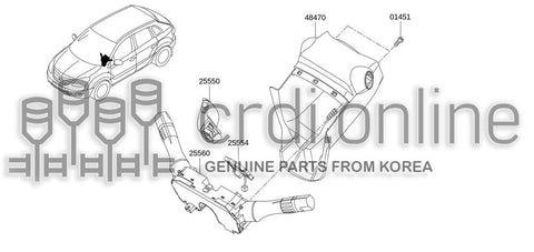 COVER ASSY-STEERING COLUMN 48470-JY00B 48470JY00B 48470 JY00B