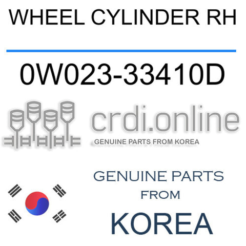 WHEEL CYLINDER RH [ORIGINAL] 0W023-33410D 0W02333410D 0W023 33410D