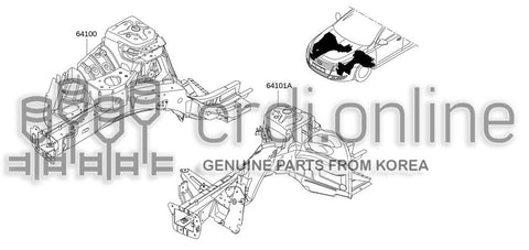 BLOCK ASSY-HALF LH 64101-9959R 641019959R 64101 9959R