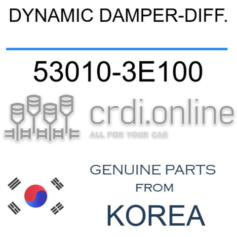 DYNAMIC DAMPER-DIFF. [ORIGINAL] 53010-3E100 530103E100 53010 3E100