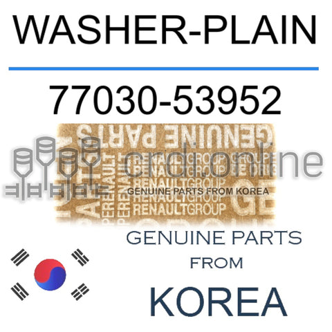 WASHER-PLAIN [ORIGINAL] 77030-53952 7703053952 77030 53952