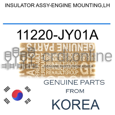 INSULATOR ASSY-ENGINE MOUNTING,LH [ORIGINAL] 11220-JY01A 11220JY01A 11220 JY01A