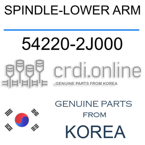 SPINDLE-LOWER ARM 54220-2J000 542202J000 54220 2J000