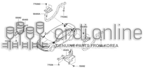 HINGE ASSY-HOODLH 65401-0010R 654010010R 65401 0010R