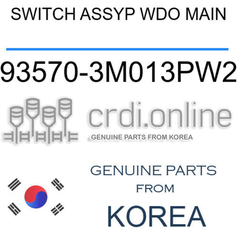 SWITCH ASSYP WDO MAIN [ORIGINAL] 93570-3M013PW2 935703M013PW2 93570 3M013PW2