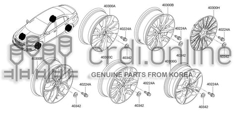 WHEEL DISC-AL 40300-9443R 403009443R 40300 9443R