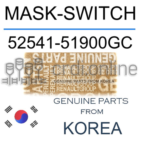 MASK-SWITCH [ORIGINAL] 52541-51900GC 5254151900GC 52541 51900GC