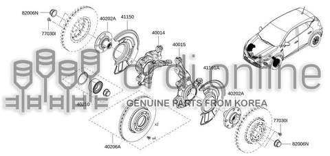 KNUCKLE-STEERINGRH 40014-2443R 400142443R 40014 2443R