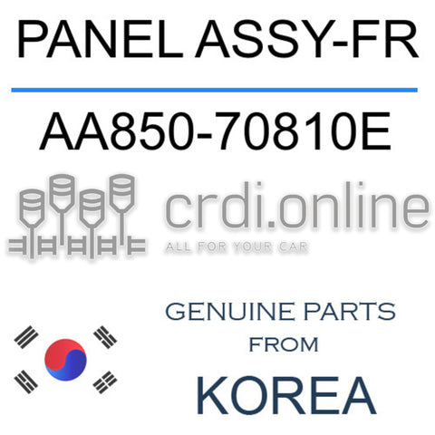 PANEL ASSY-FR [ORIGINAL] AA850-70810E AA85070810E AA850 70810E