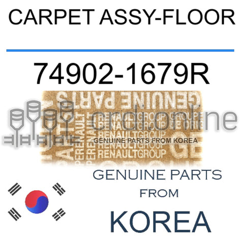 CARPET ASSY-FLOOR [ORIGINAL] 74902-1679R 749021679R 74902 1679R