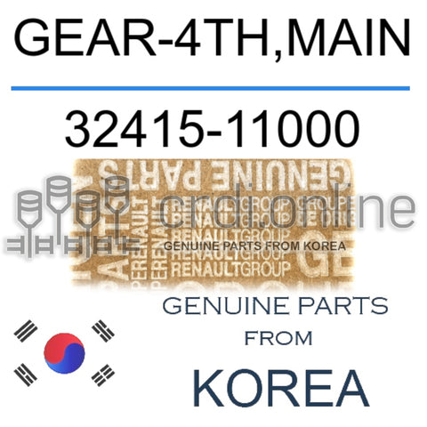 GEAR-4TH,MAIN [ORIGINAL] 32415-11000 3241511000 32415 11000