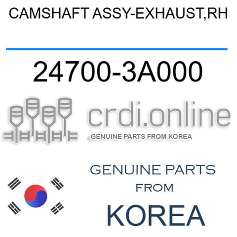 CAMSHAFT ASSY-EXHAUST,RH [ORIGINAL] 24700-3A000 247003A000 24700 3A000