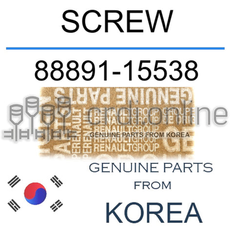SCREW [ORIGINAL] 88891-15538 8889115538 88891 15538