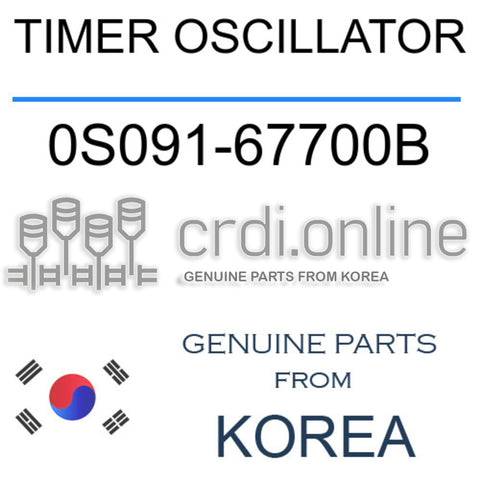 TIMER OSCILLATOR [ORIGINAL] 0S091-67700B 0S09167700B 0S091 67700B
