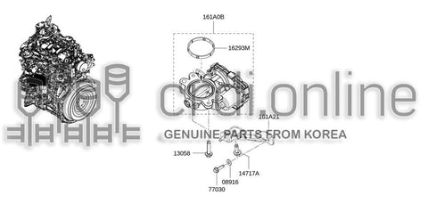 GASKET-THROTTLE CHAMBER 82017-20438 8201720438 82017 20438