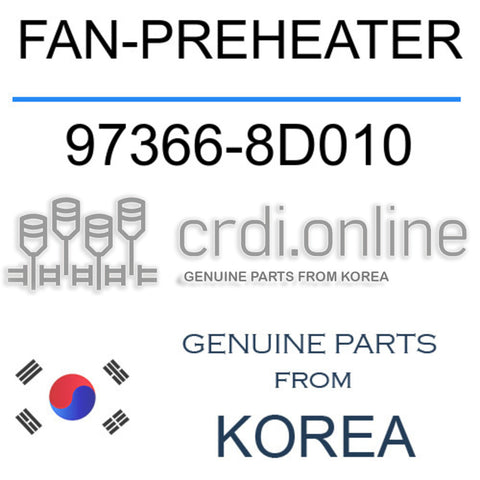 FAN-PREHEATER [ORIGINAL] 97366-8D010 973668D010 97366 8D010