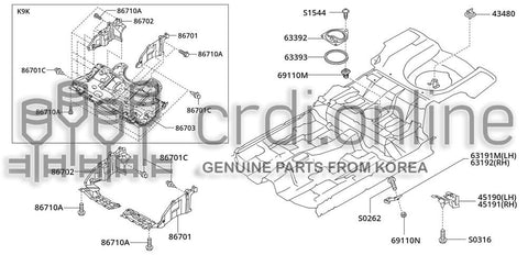 CLAMP ASSY-SPARE TIRE 43480-52000 4348052000 43480 52000