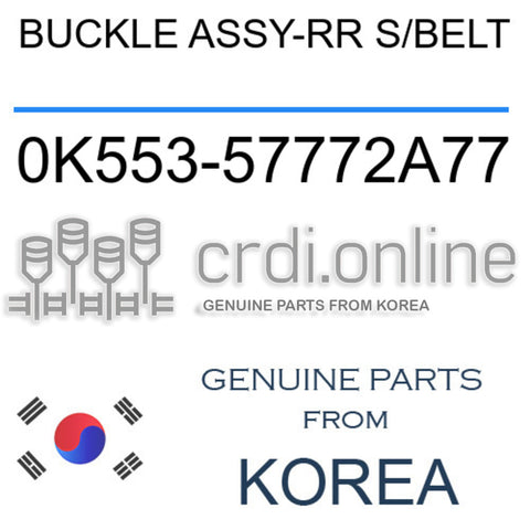 BUCKLE ASSY-RR S/BELT [ORIGINAL] 0K553-57772A77 0K55357772A77 0K553 57772A77