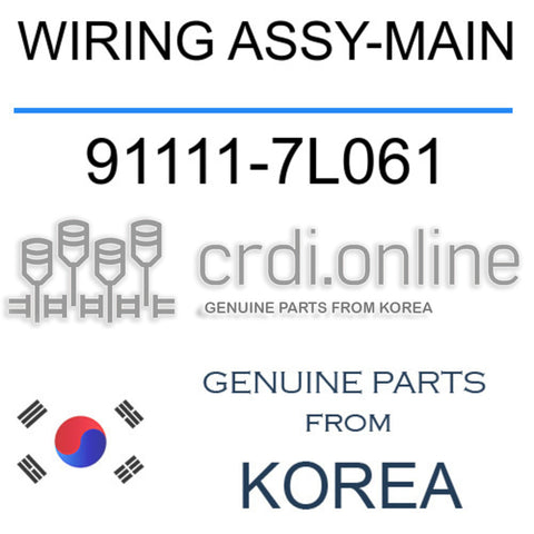 WIRING ASSY-MAIN [ORIGINAL] 91111-7L061 911117L061 91111 7L061