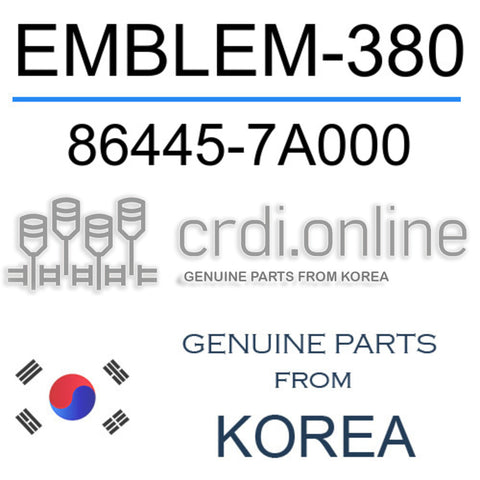 EMBLEM-380 [ORIGINAL] 86445-7A000 864457A000 86445 7A000