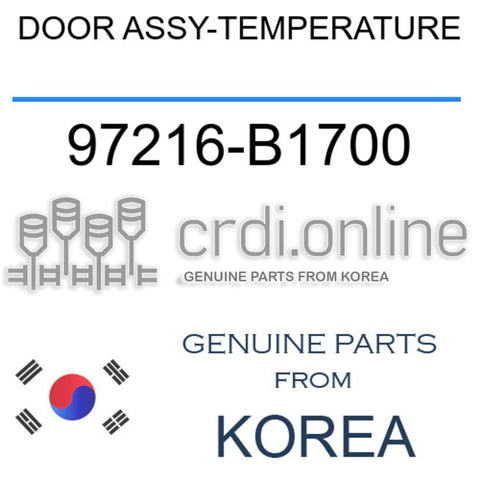 DOOR ASSY-TEMPERATURE 97216-B1700 97216B1700 97216 B1700