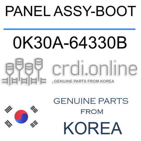 PANEL ASSY-BOOT [ORIGINAL] 0K30A-64330B 0K30A64330B 0K30A 64330B