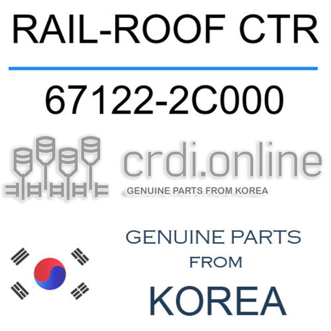 RAIL-ROOF CTR [ORIGINAL] 67122-2C000 671222C000 67122 2C000