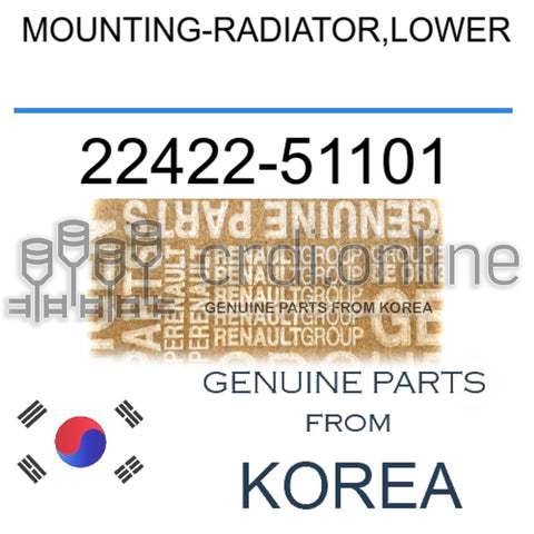 MOUNTING-RADIATOR,LOWER [ORIGINAL] 22422-51101 2242251101 22422 51101