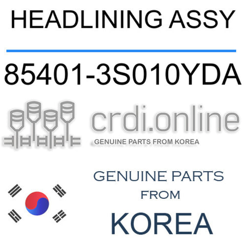HEADLINING ASSY [ORIGINAL] 85401-3S010YDA 854013S010YDA 85401 3S010YDA