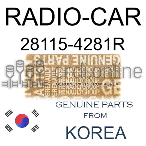RADIO-CAR [ORIGINAL] 28115-4281R 281154281R 28115 4281R