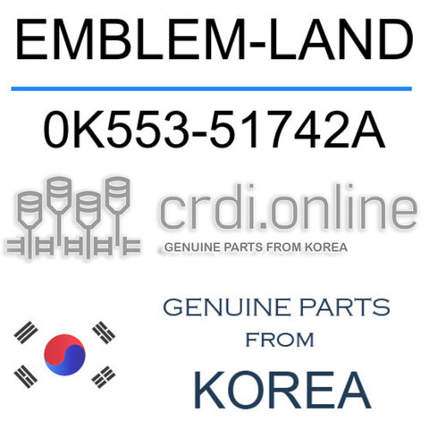 EMBLEM-LAND 0K553-51742A 0K55351742A 0K553 51742A