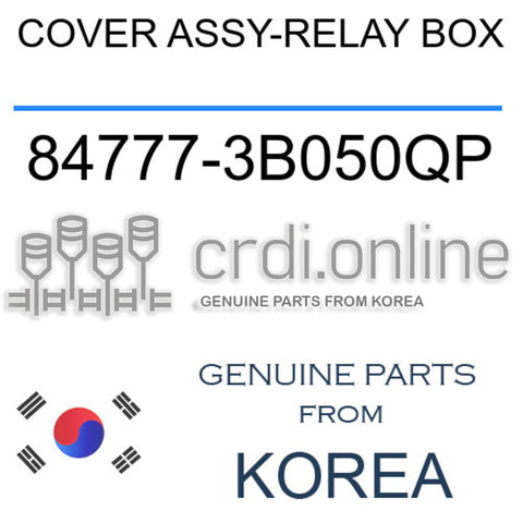 COVER ASSY-RELAY BOX 84777-3B050QP 847773B050QP 84777 3B050QP