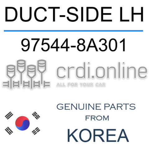 DUCT-SIDE LH [ORIGINAL] 97544-8A301 975448A301 97544 8A301