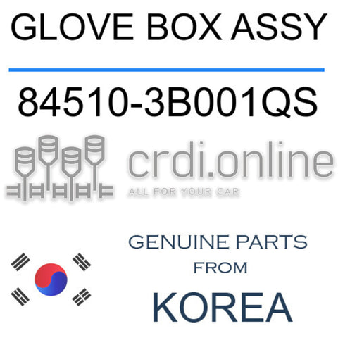 GLOVE BOX ASSY [ORIGINAL] 84510-3B001QS 845103B001QS 84510 3B001QS