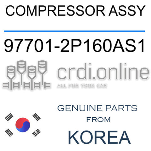 COMPRESSOR ASSY [ORIGINAL] 97701-2P160AS1 977012P160AS1 97701 2P160AS1