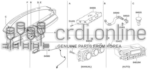 SENSOR ASSY-INCAR 84915-52000 8491552000 84915 52000