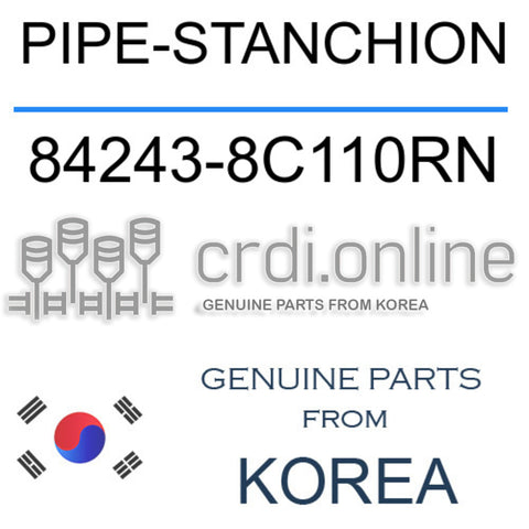 PIPE-STANCHION [ORIGINAL] 84243-8C110RN 842438C110RN 84243 8C110RN