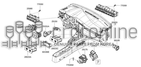 SW-MULTIFONCTION 283E8-7947R 283E87947R 283E8 7947R