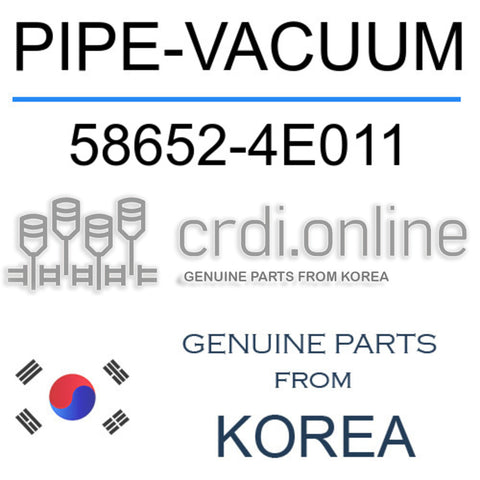 PIPE-VACUUM [ORIGINAL] 58652-4E011 586524E011 58652 4E011