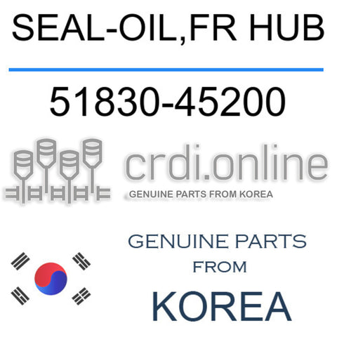 SEAL-OIL,FR HUB [ORIGINAL] 51830-45200 5183045200 51830 45200