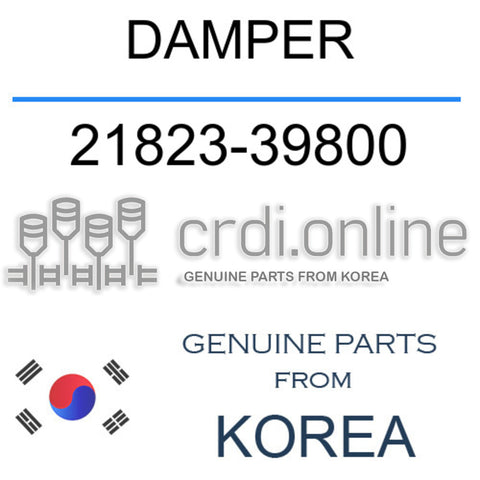 [ORIGINAL] DAMPER 21823-39800 2182339800 21823 39800