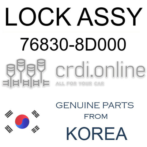 LOCK ASSY [ORIGINAL] 76830-8D000 768308D000 76830 8D000