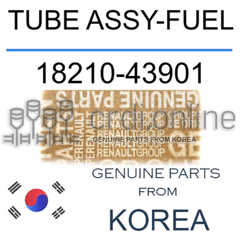 TUBE ASSY-FUEL [ORIGINAL] 18210-43901 1821043901 18210 43901