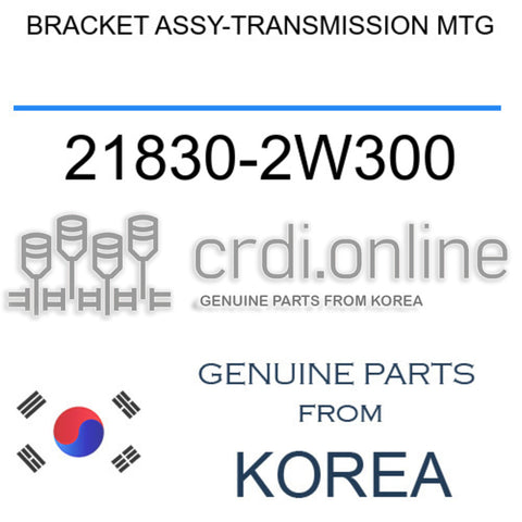 BRACKET ASSY-TRANSMISSION MTG [ORIGINAL] 21830-2W300 218302W300 21830 2W300